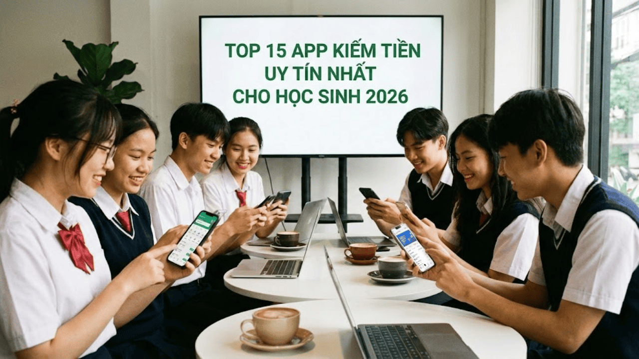 app kiếm tiền Online cho học sinh